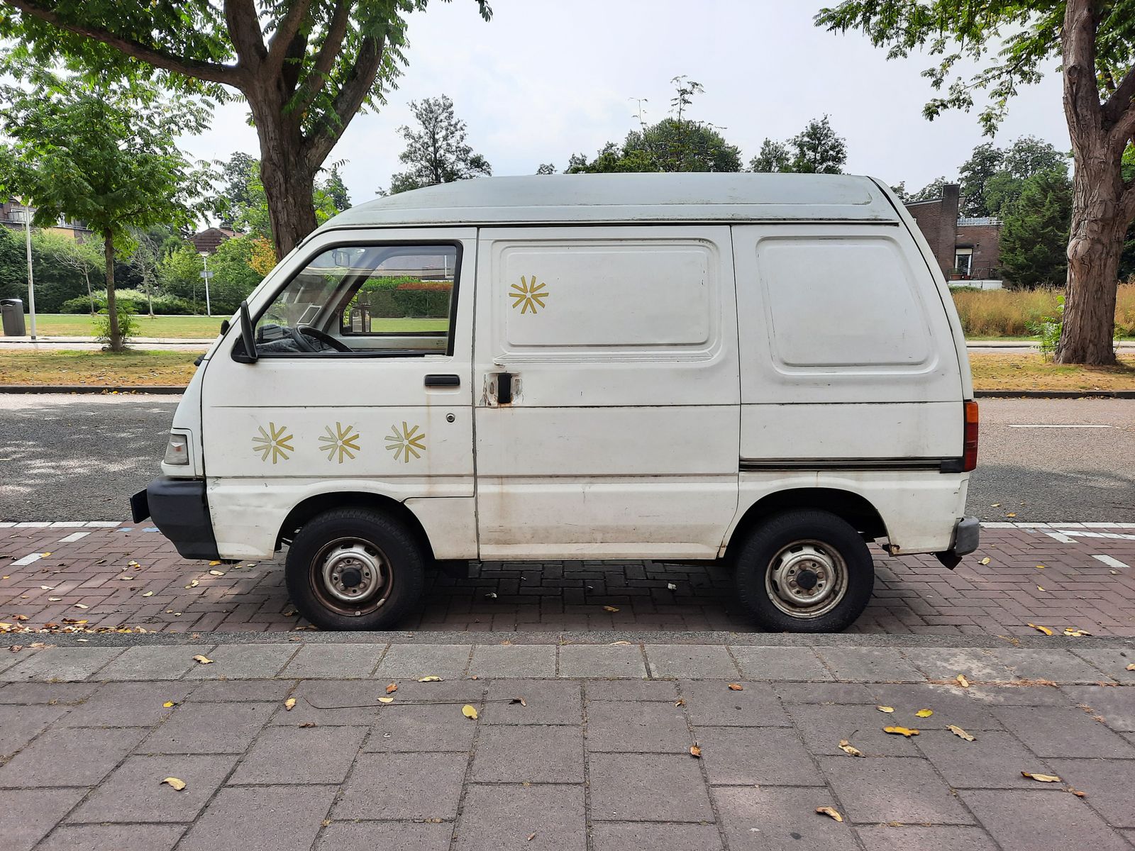 A service van on a street